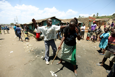 Street drama Kenya